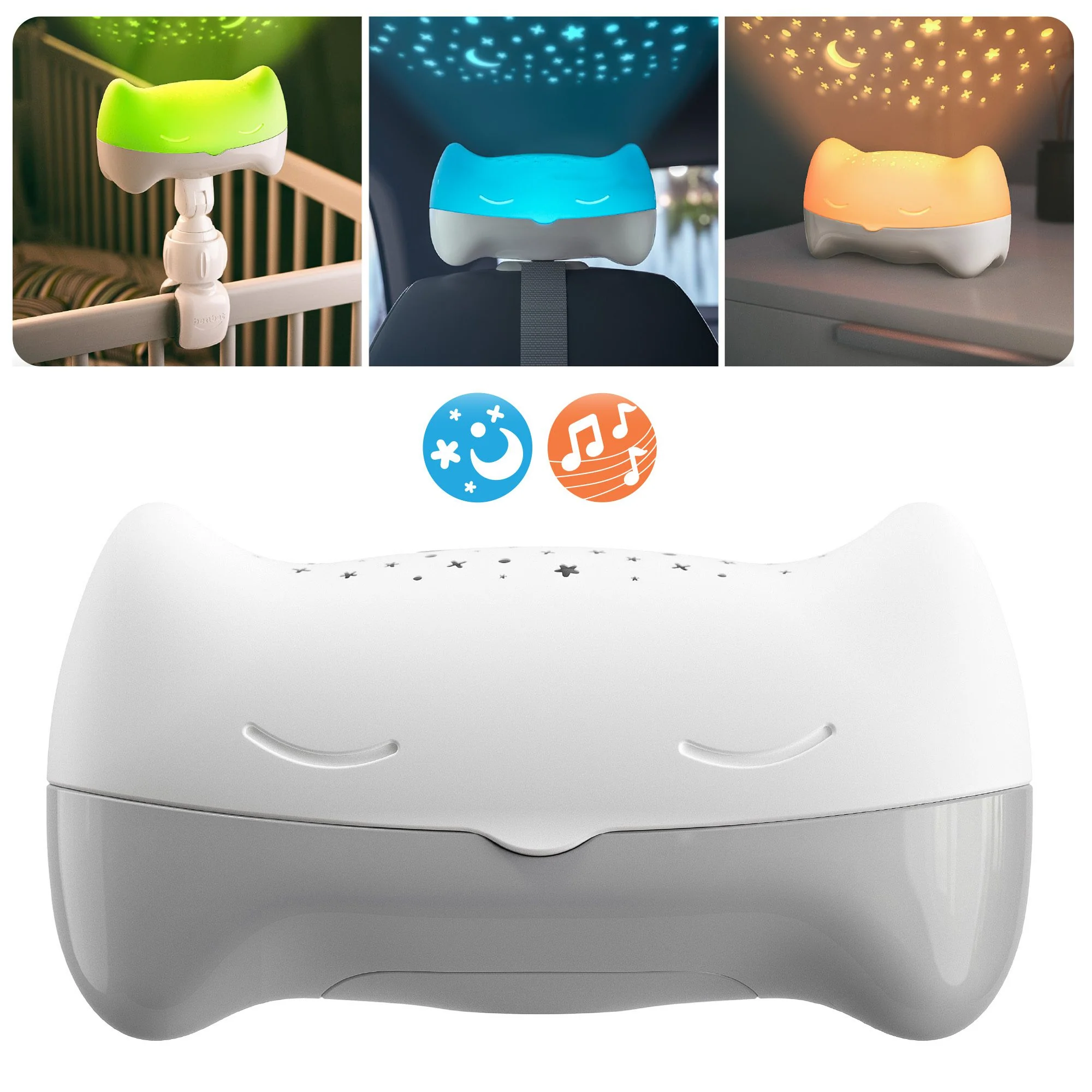 BenBat Hooty 3 in 1 Projector & Soother Baby Sleep Night Light - Image 3