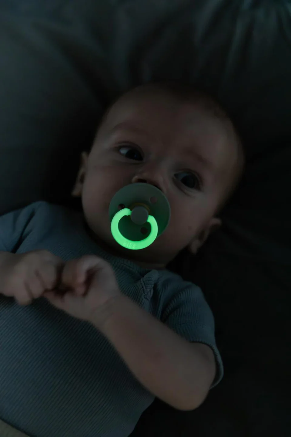 BIBS Pacifier Colour Night Glow Blush - Image 3