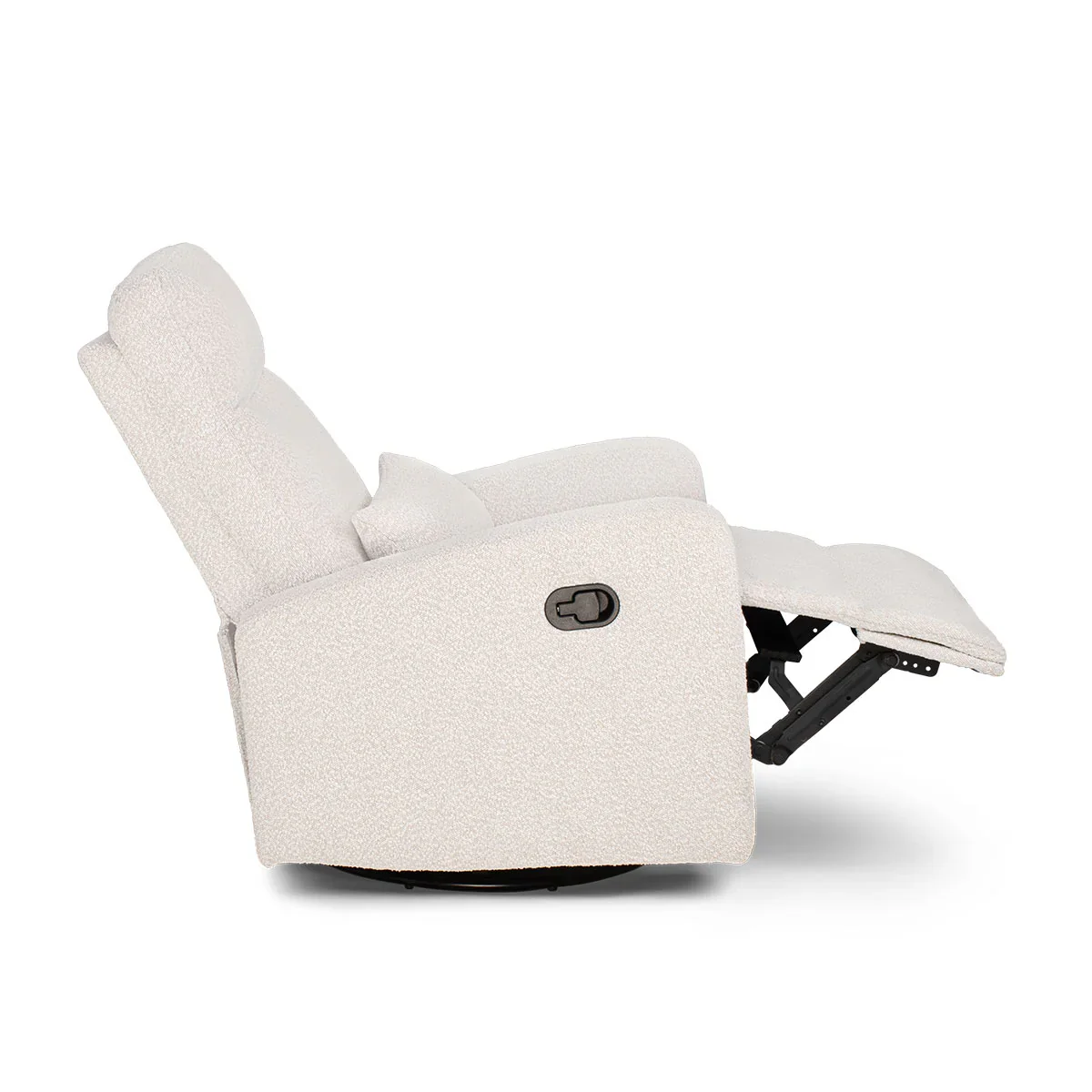 COCOON PLUSH Recliner Glider Chair - Boucle Light Grey - Image 4