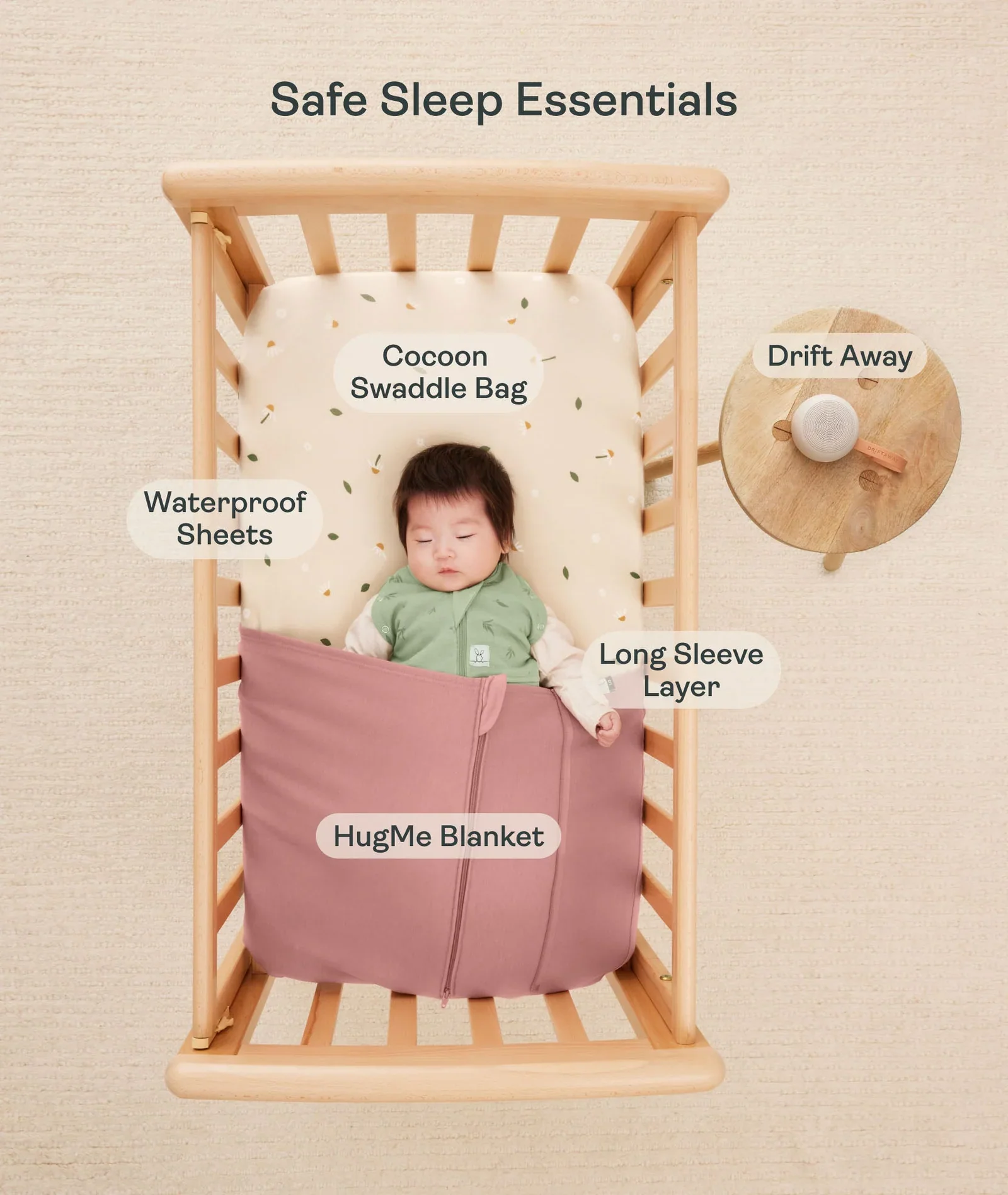 Cocoon Swaddle Bag 1.0 TOG | Newborn (0000) - Image 4