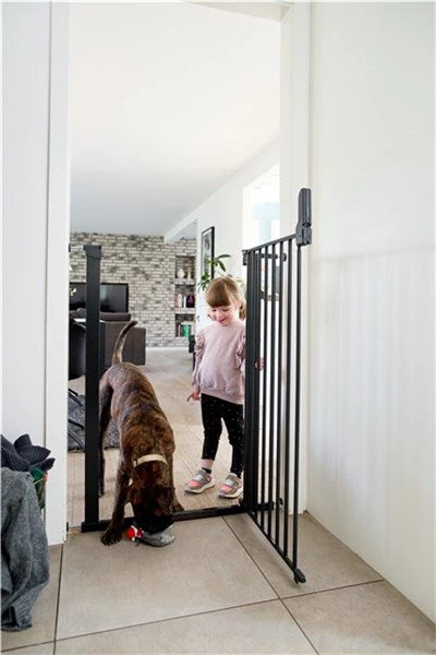 DogSpace BONNIE extra tall Pet gate metal gate BLACK - Image 3