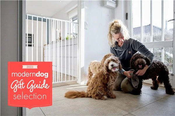 DogSpace CHARLIE extra tall extending metal Pet gate, WHITE - Image 5