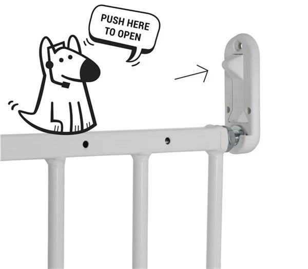 Dogspace Lucky extending pet gate, White - Image 4