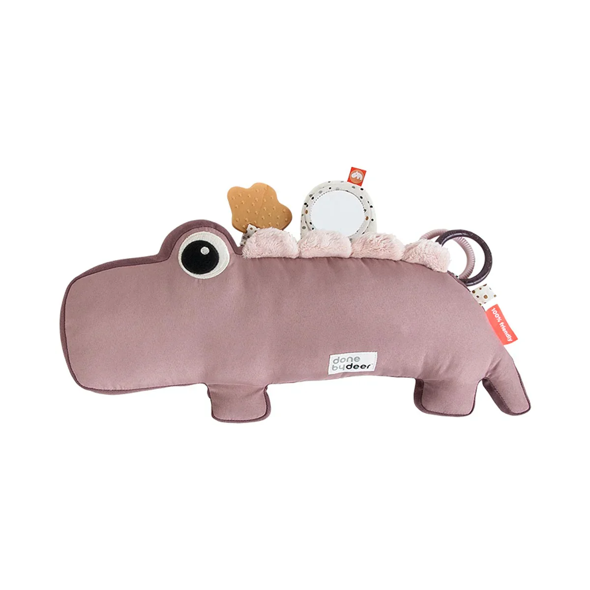 Done by Deer Croco Tummy Time Activity Toy POWDER