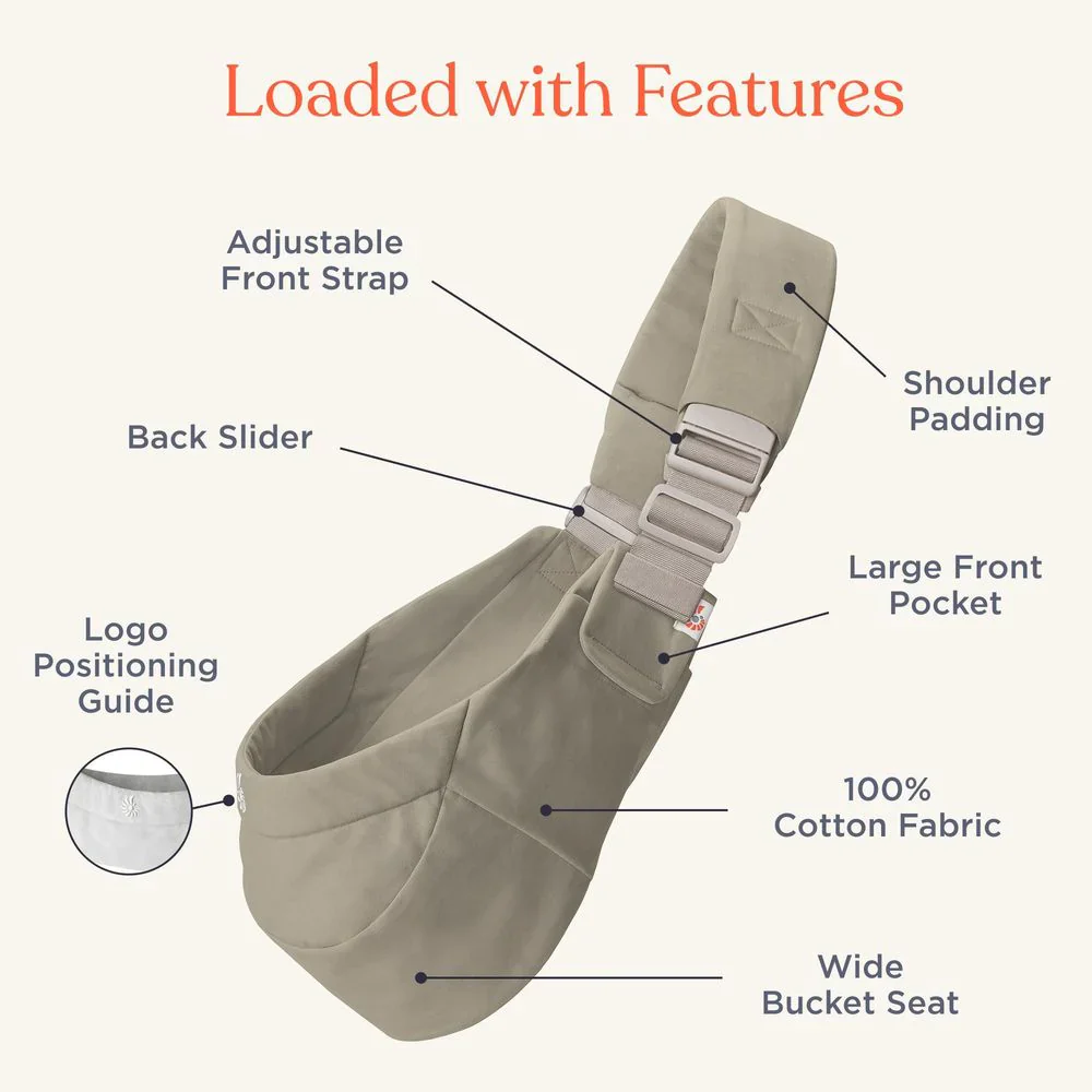 Ergobaby Ergobaby Upsie Sling Carrier - Soft Olive - Image 4