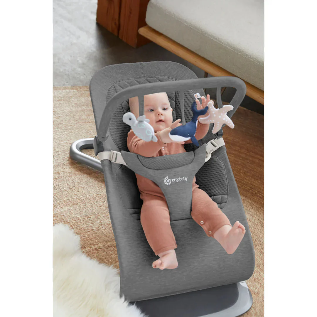 Ergobaby Evolve 3 in 1 Bouncer Toy Bar- Ocean Wonders - Image 5