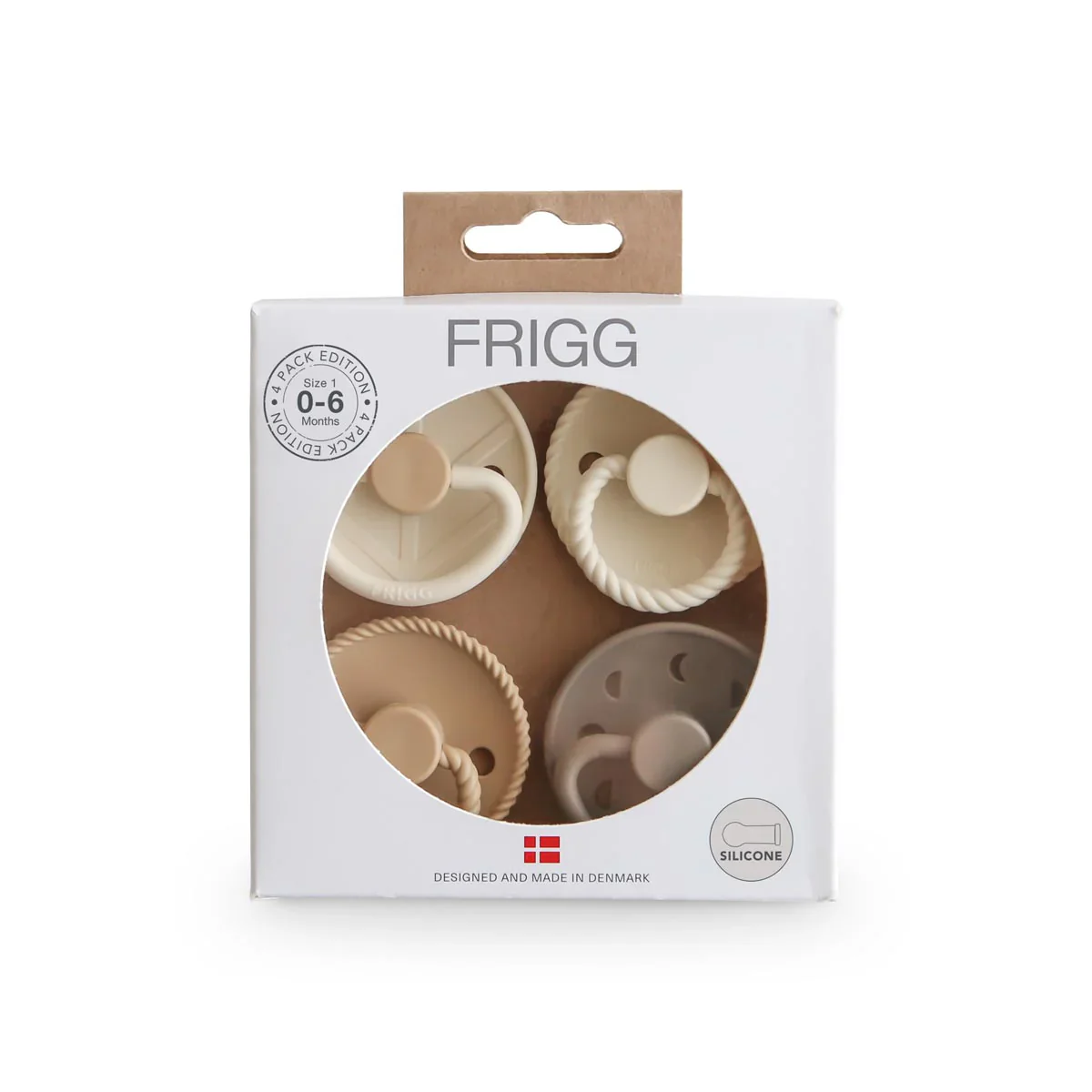 FRIGG Multi Pacifier 4 Pack Silicone-Crystal Sparkle (0-6 Months) - Image 2