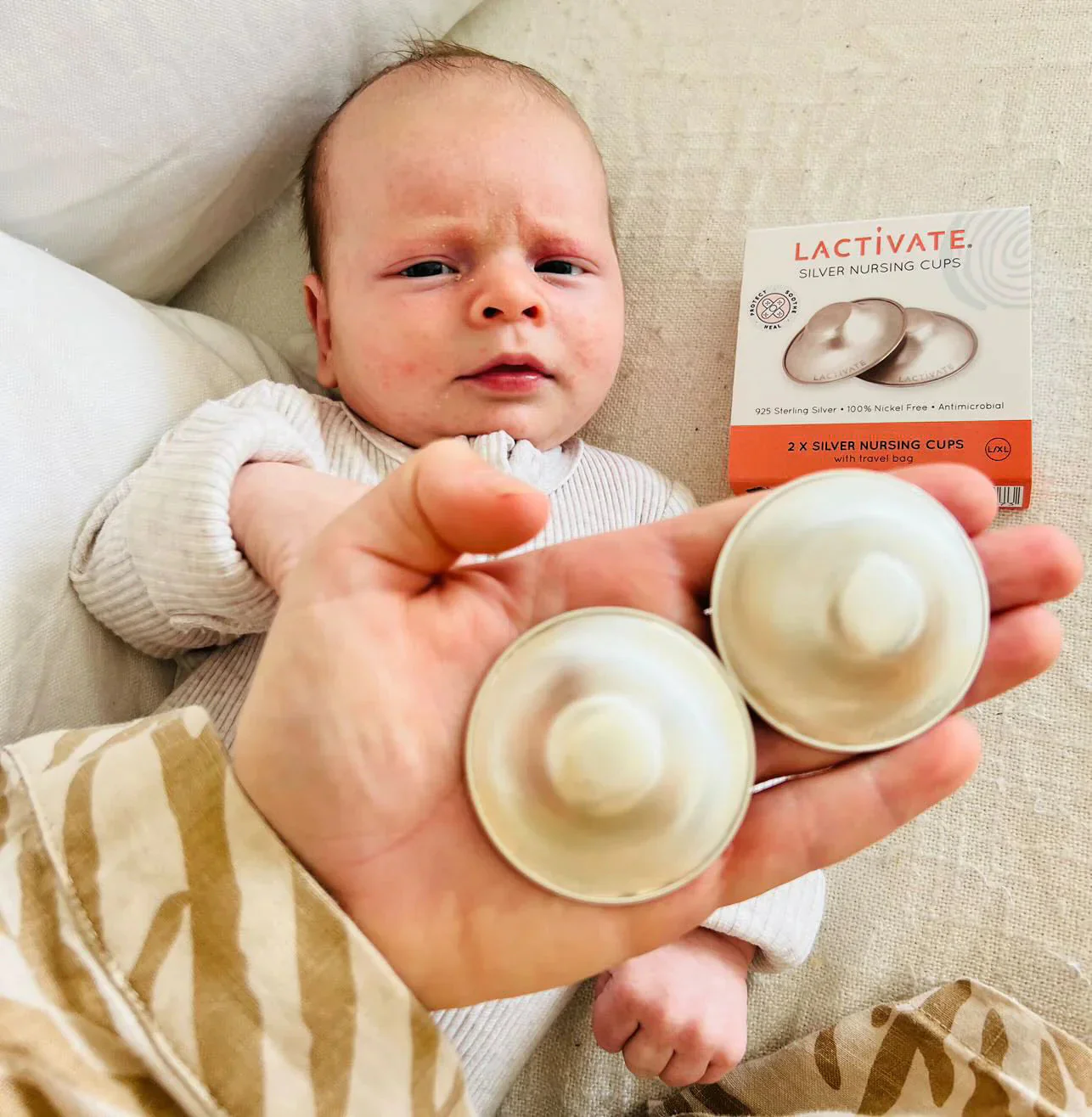 Lactivate Silver Nursing Cups S/M - Image 6