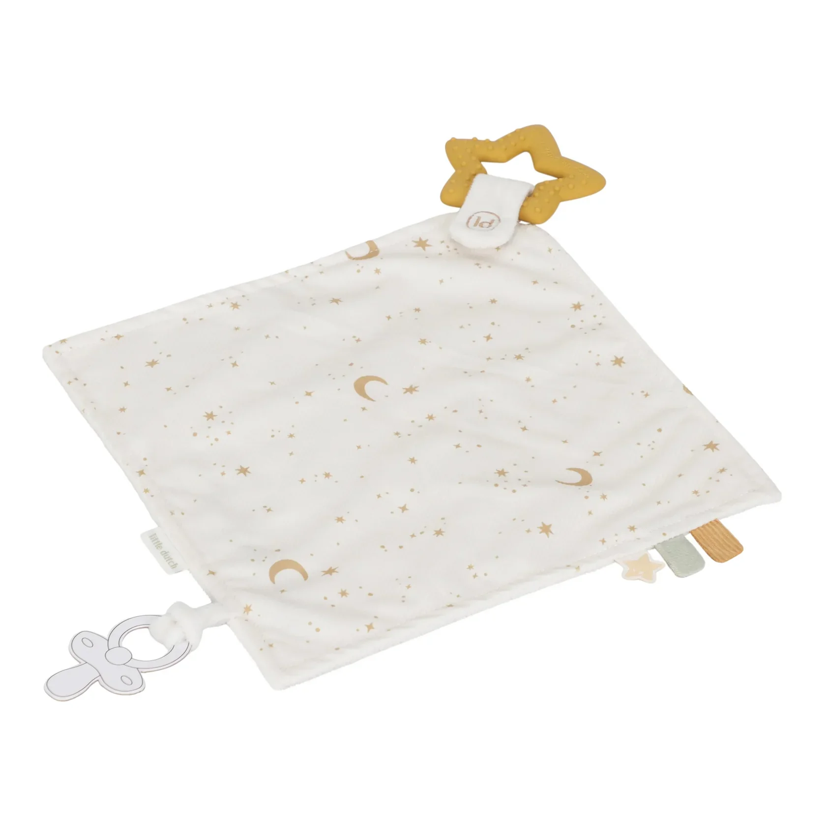 Little Dutch Cuddle Cloth - Baby Goose With Teething Ring - Image 3