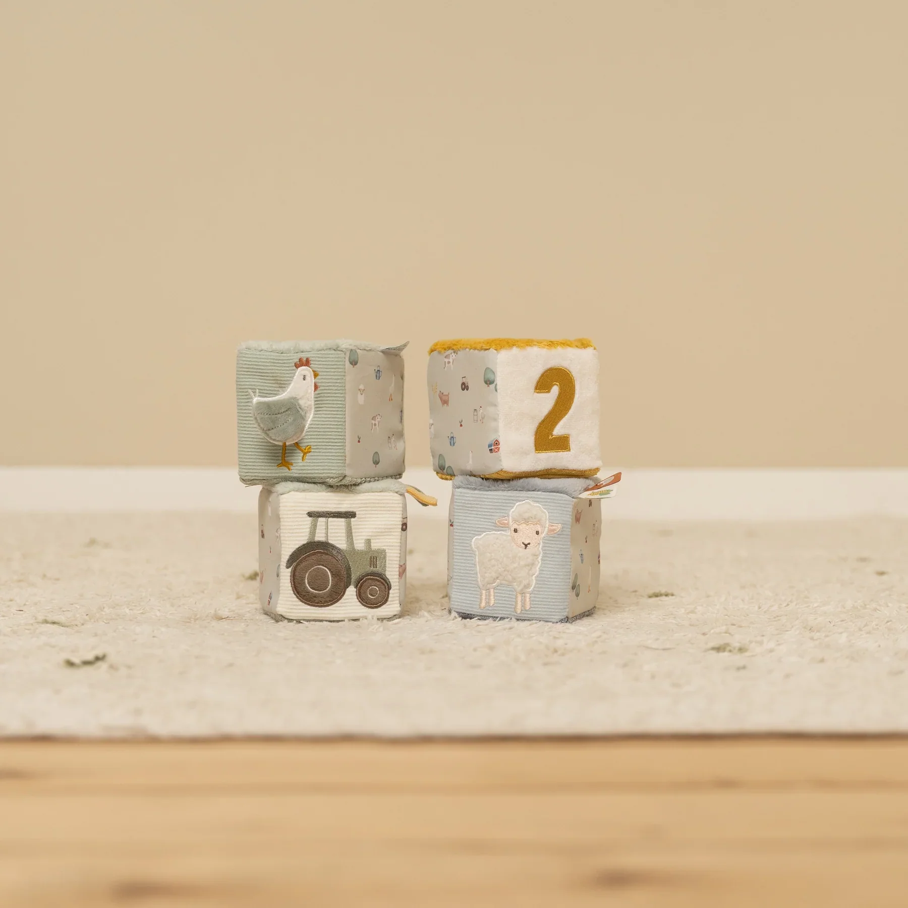 Little Dutch Little Farm 4 Soft Blocks - Image 6