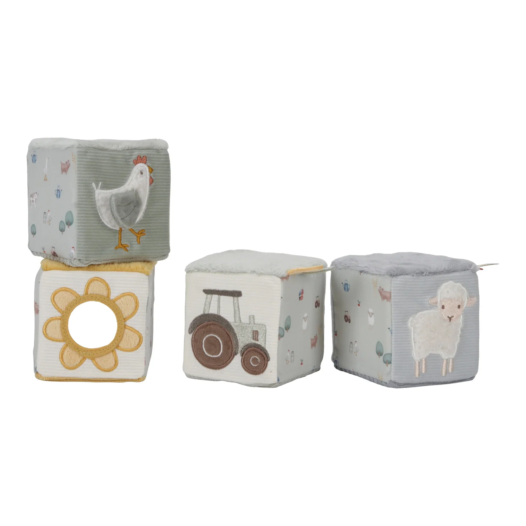 Little Dutch Little Farm 4 Soft Blocks - Image 7