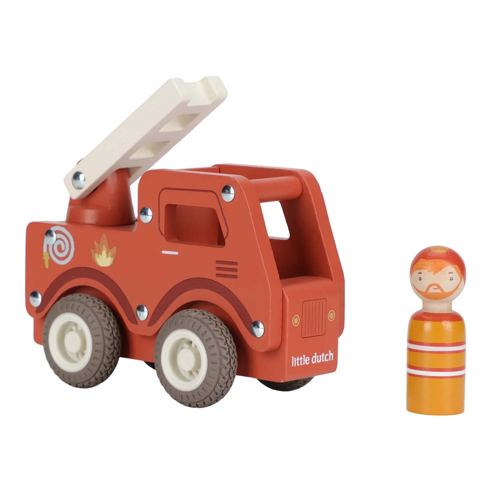 Little Dutch Wooden Firetruck - Image 2