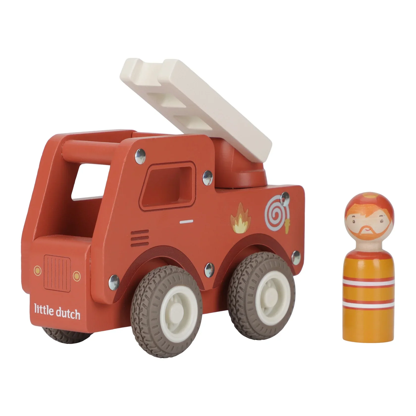 Little Dutch Wooden Firetruck - Image 3