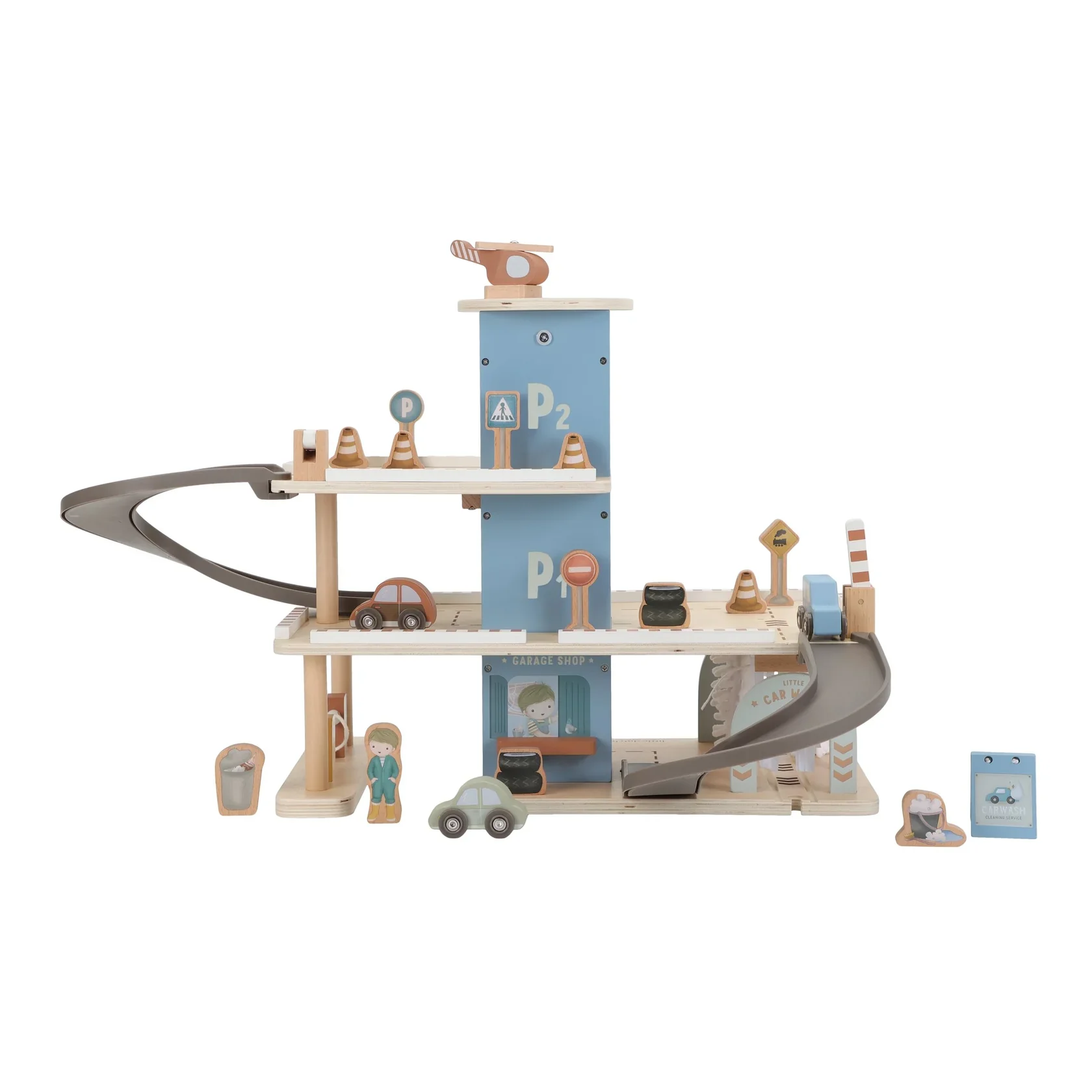 Little  Dutch Wooden Play Garage - Image 9