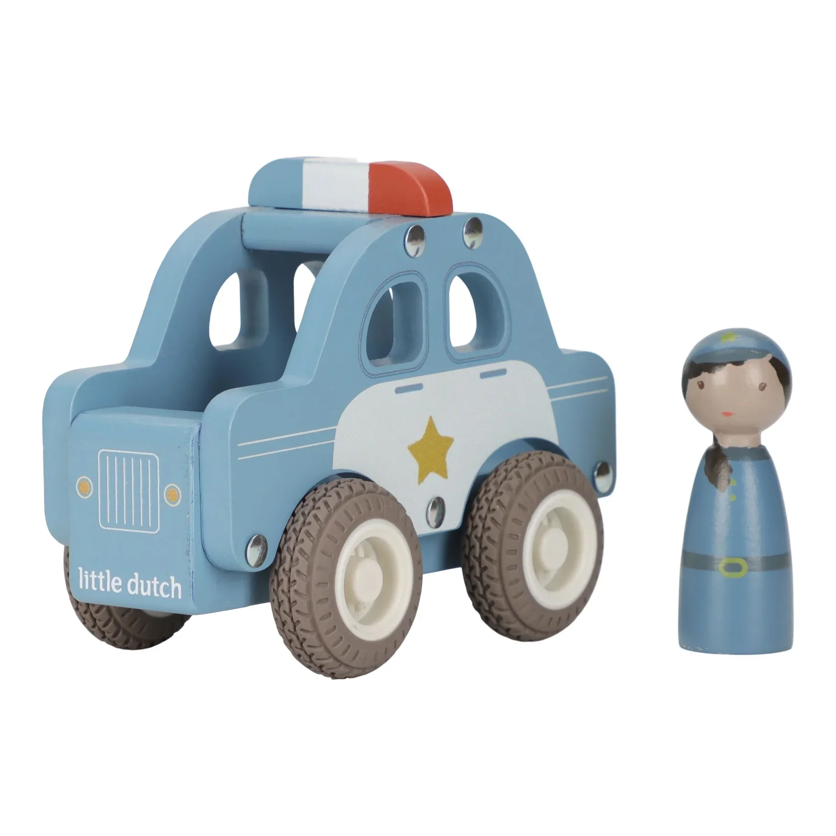 Little Dutch Wooden Police Car - Image 7