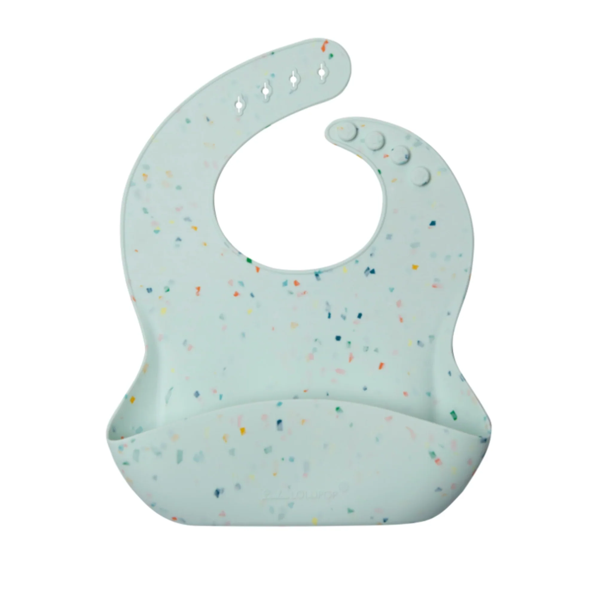 LouLou Lollipop, Silicone Bib - Confetti Mint