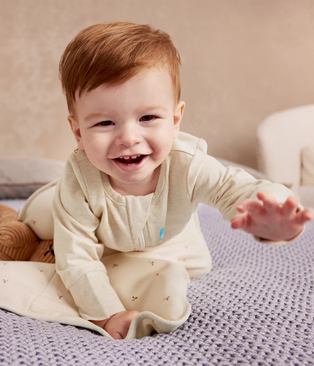 Love To Dream Sleep Bag 1.5 TOG Long Sleeve | Oatmeal Twigs - Image 7