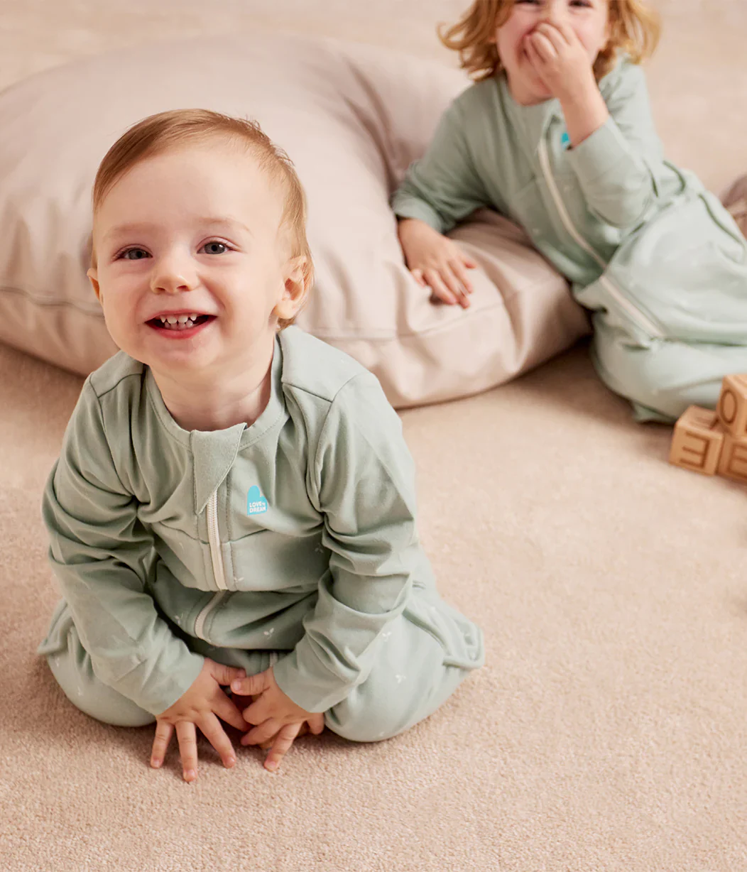 Love To Dream Sleep Suit Long Sleeve 1.5TOG Olive Twigs - Image 6