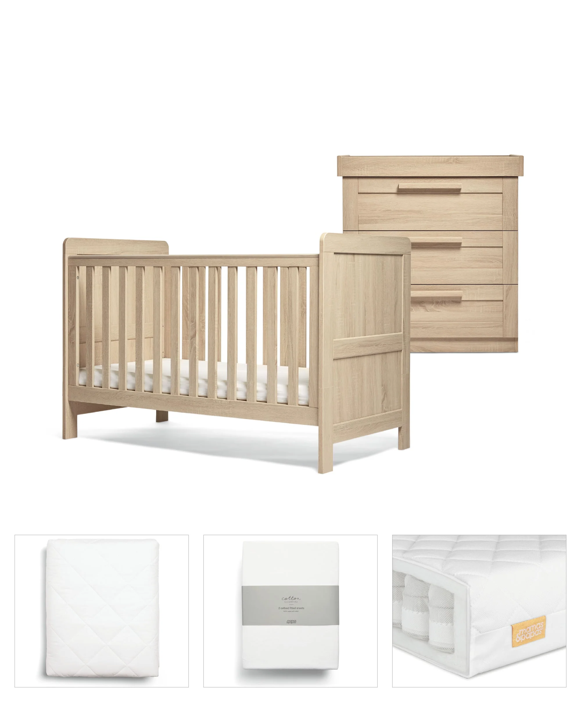 Mamas & Papas Atlas 8 Piece Set - Light Oak