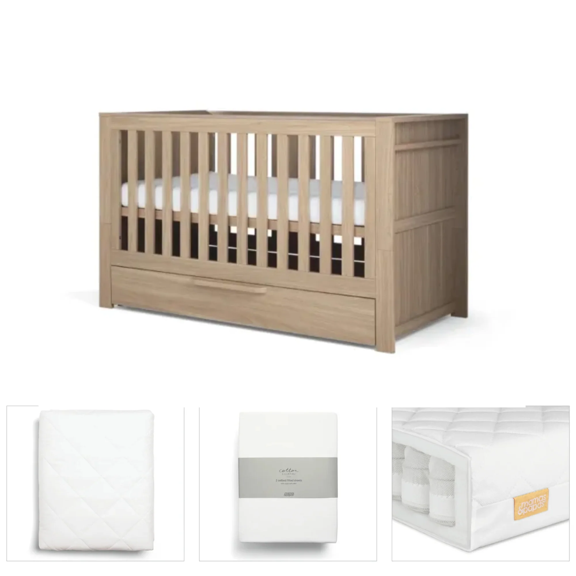 Mamas & Papas Franklin Light Oak 4 Piece Set - Image 2