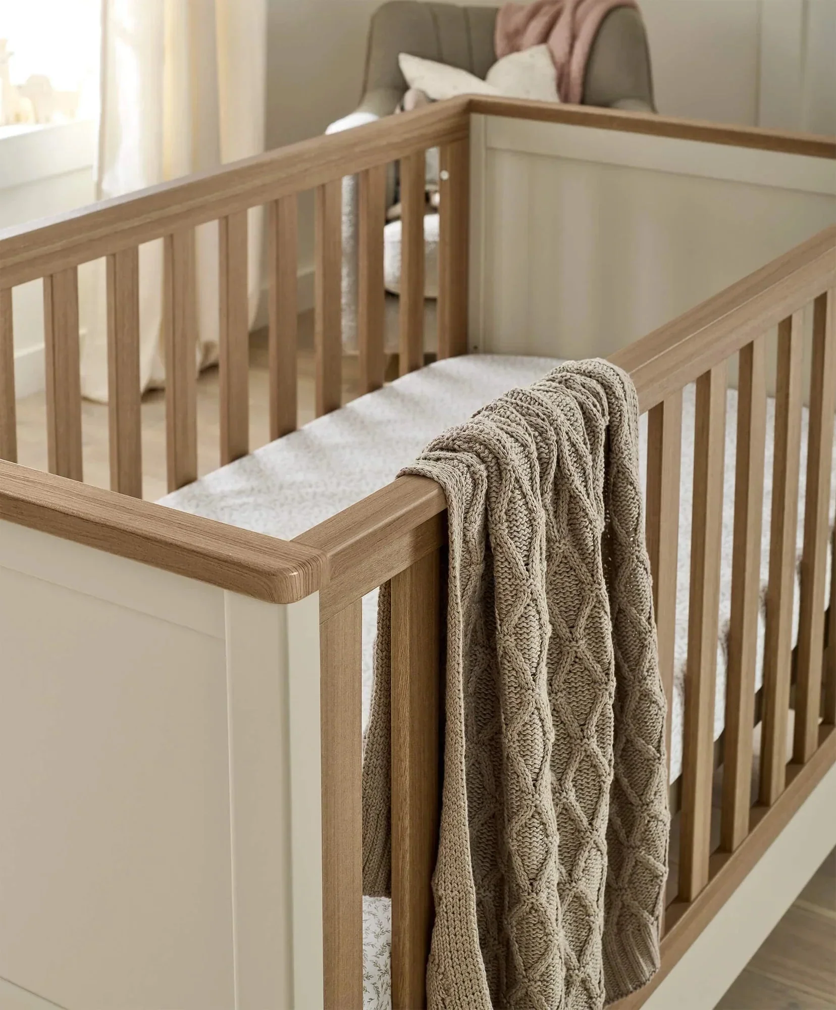Mamas & Papas Harwell Cotbed - Cashmere - Image 3