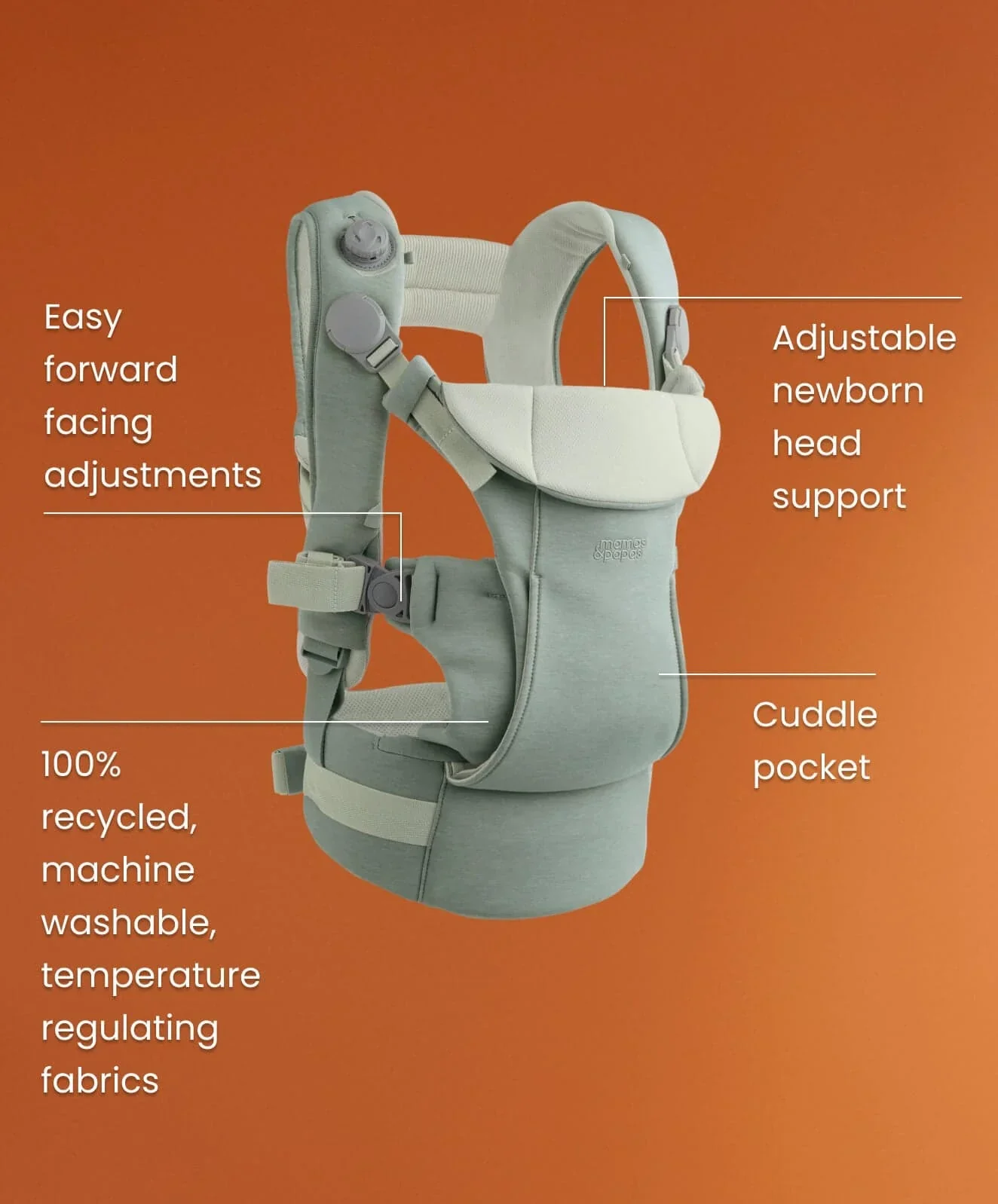 Mamas & Papas Kudo Baby Carrier - Cashmere - Image 5