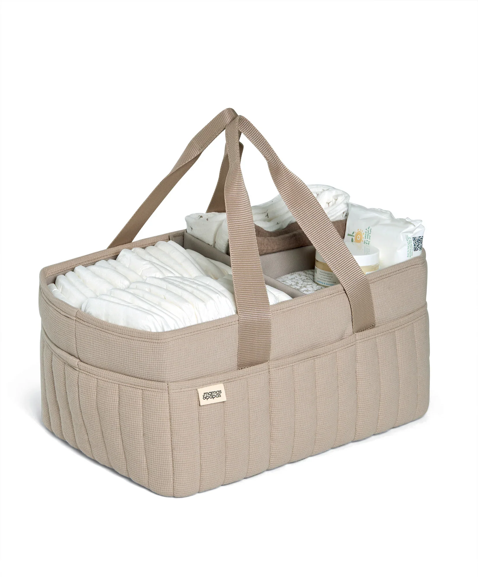 Mamas & Papas Nappy Caddy - Cashmere Waffle - Image 2