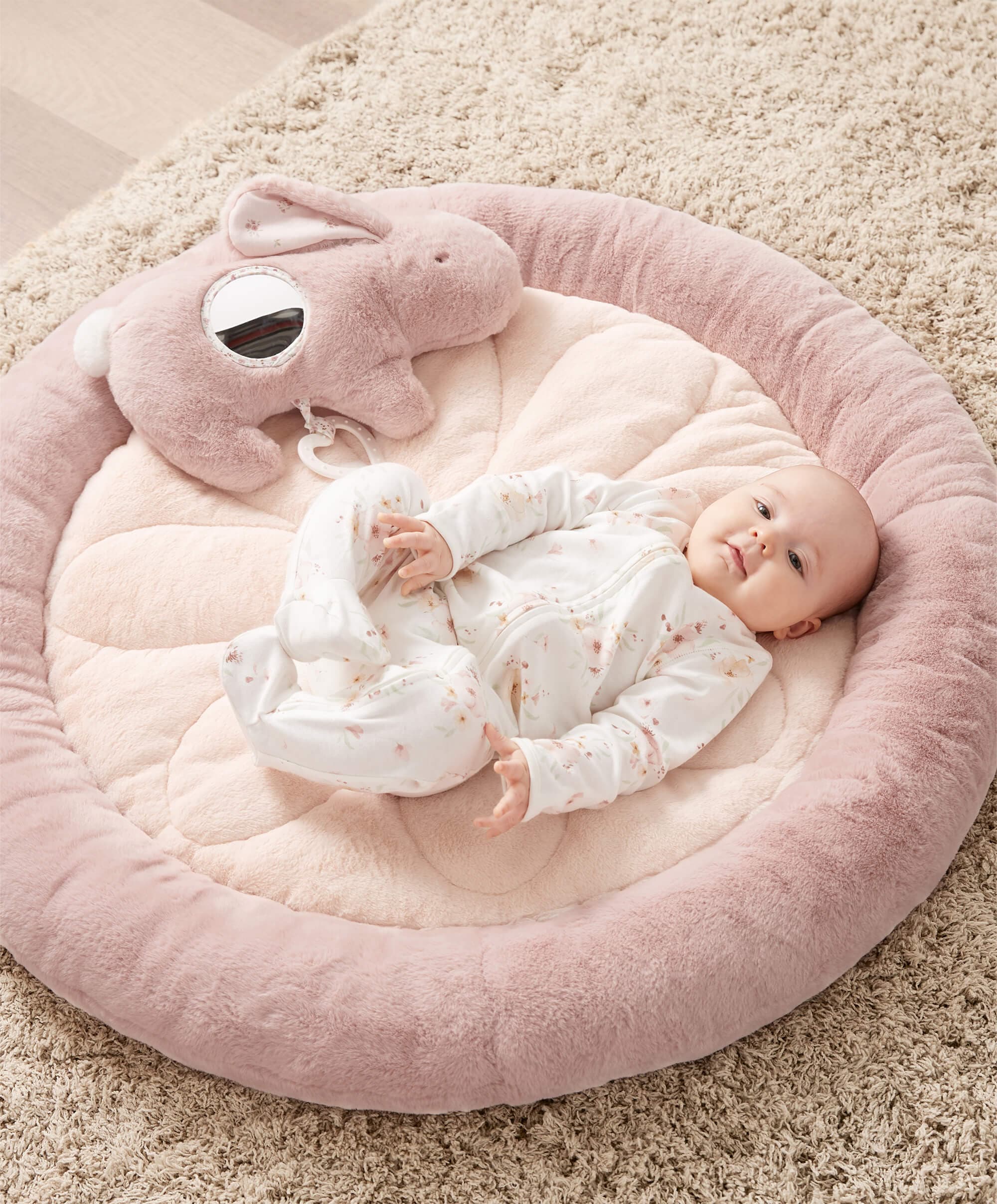 Mamas & Papas Playmat & Gym - Welcome to the World Pink - Image 5
