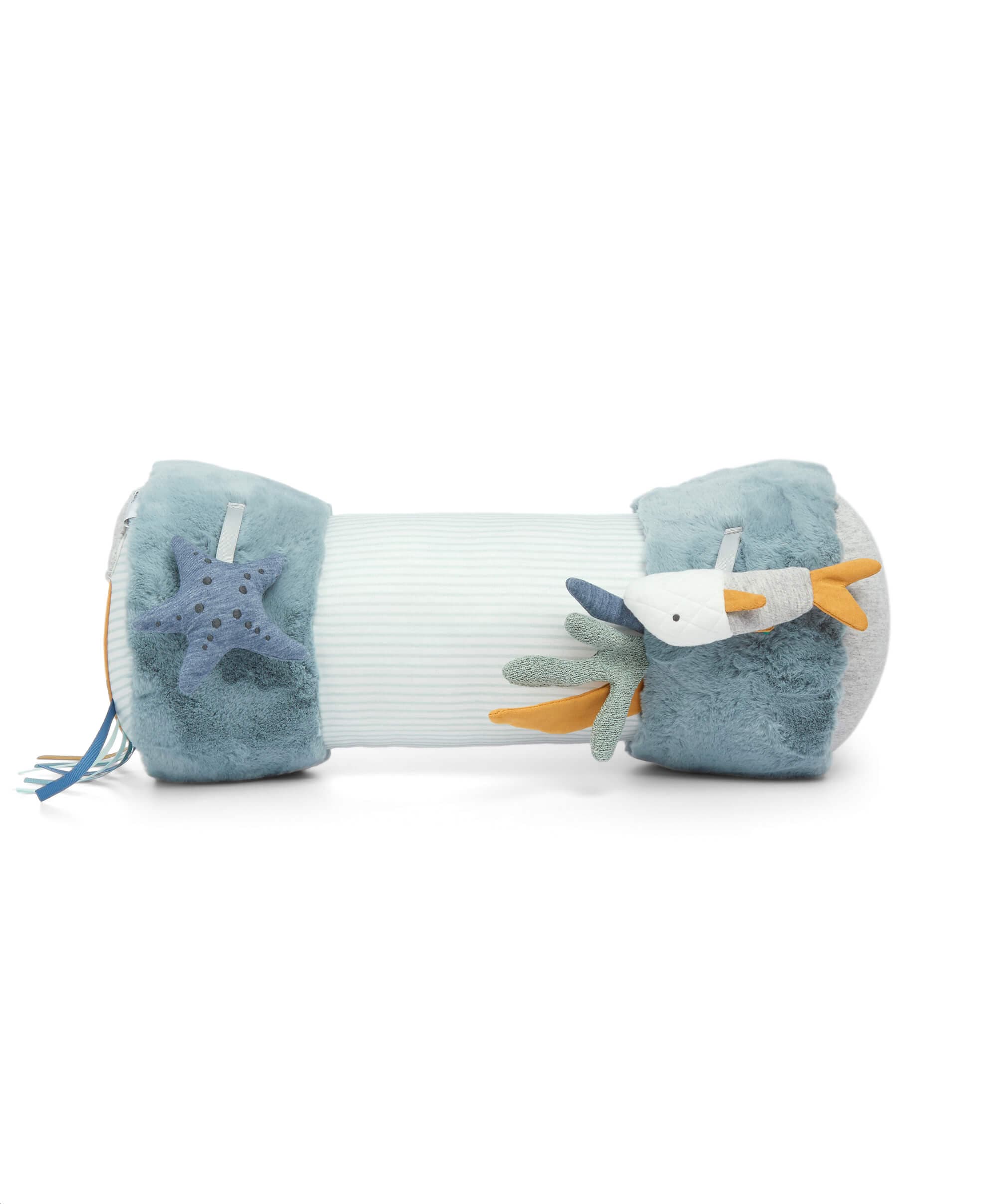 Mamas & Papas Tummy Time Roll - Welcome to the World Blue