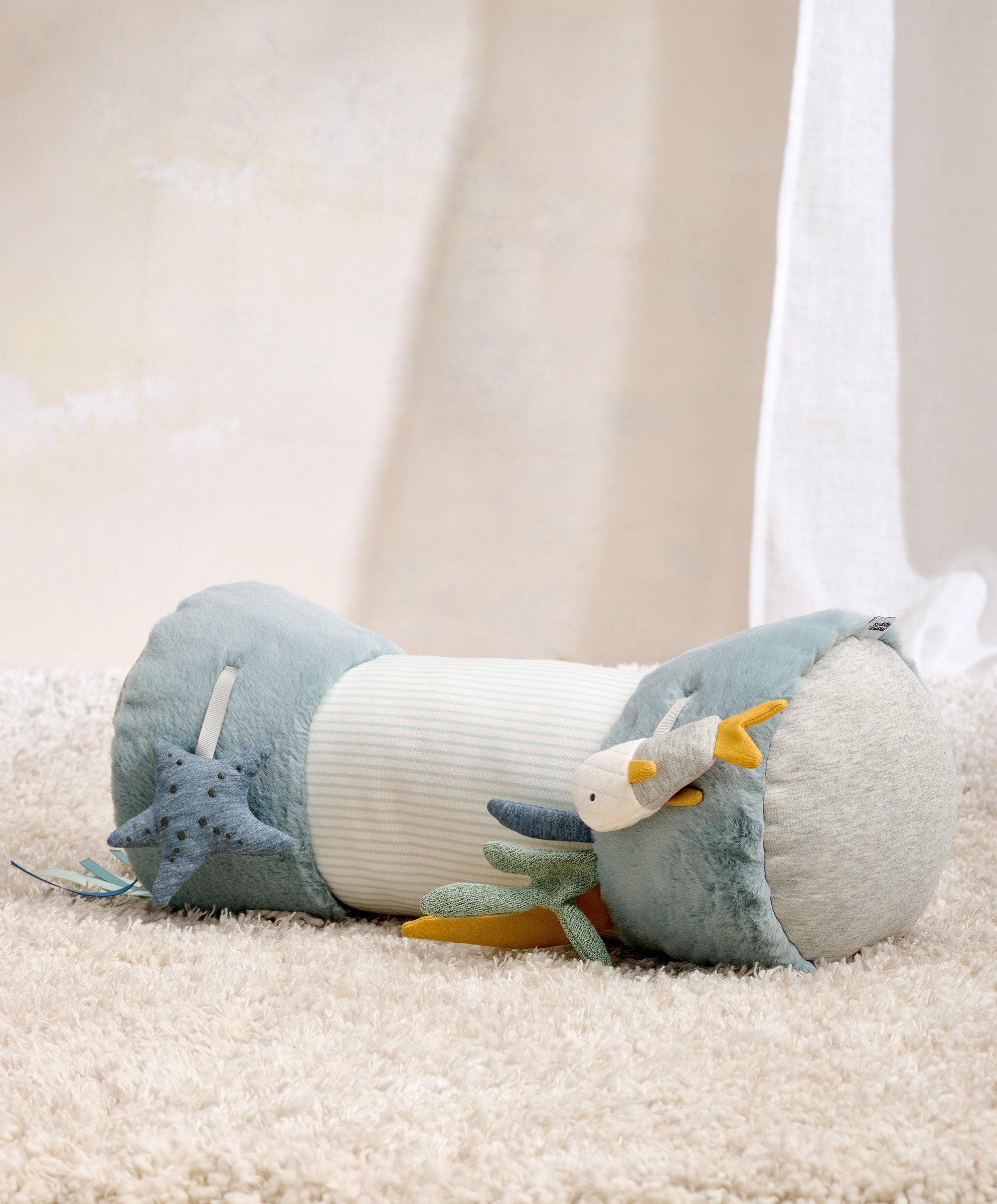 Mamas & Papas Tummy Time Roll - Welcome to the World Blue - Image 2