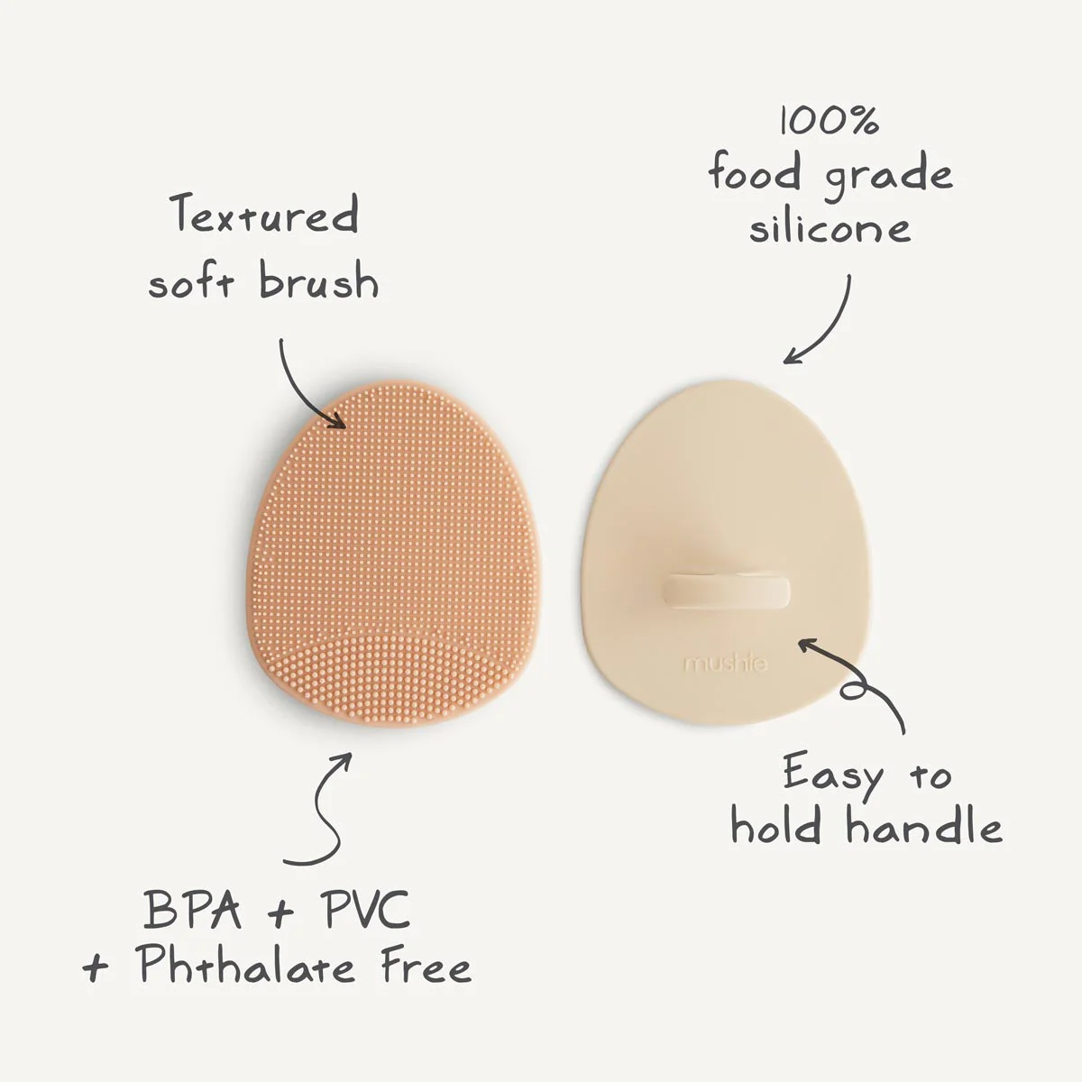 Mushie Cradle Cap Brush - Image 3