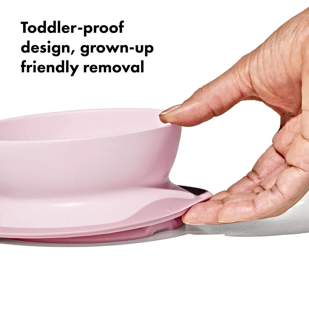 OXO Tot Stick & Stay Suction Bowl - Blossom - Image 3