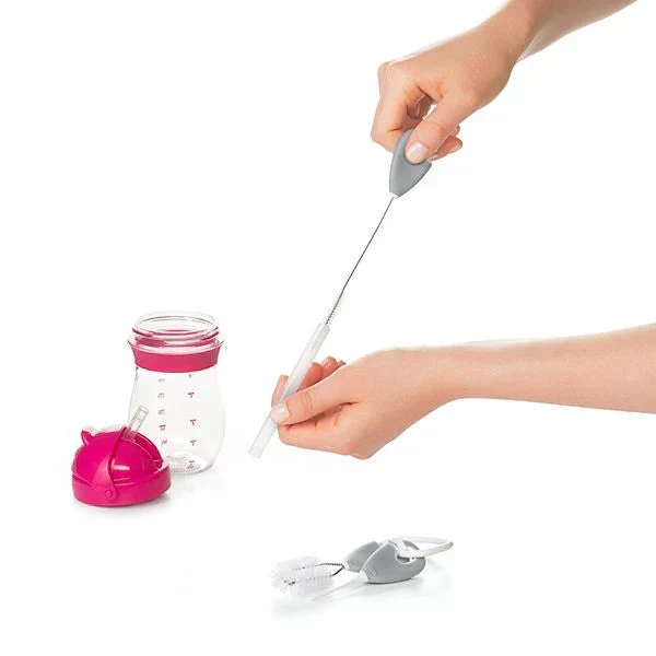 OXO Tot Straw & Sippy Cup Top Cleaning Set - Gray - Image 6