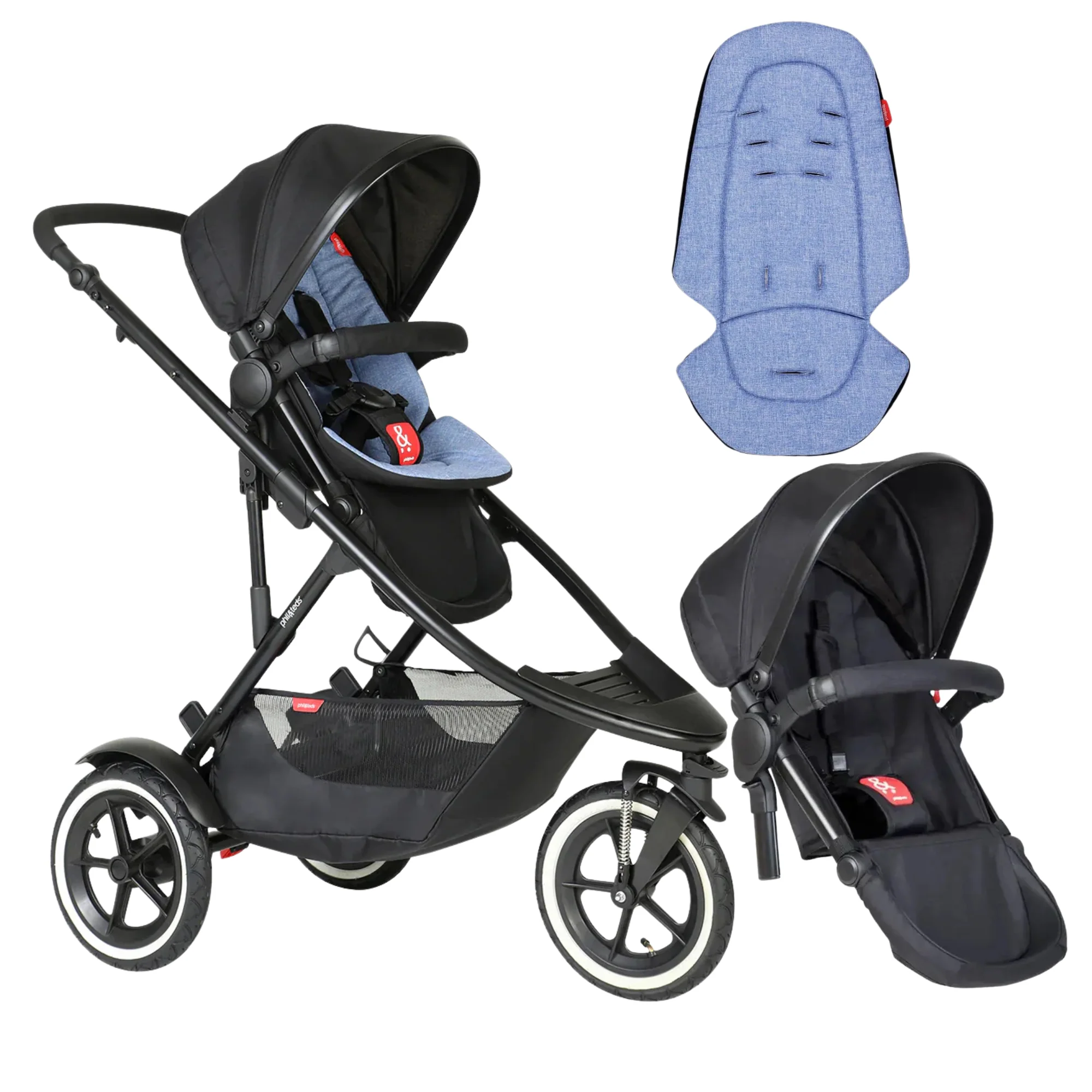 Phil&Teds sport verso sporty & modular inline DOUBLE Stroller - Image 63