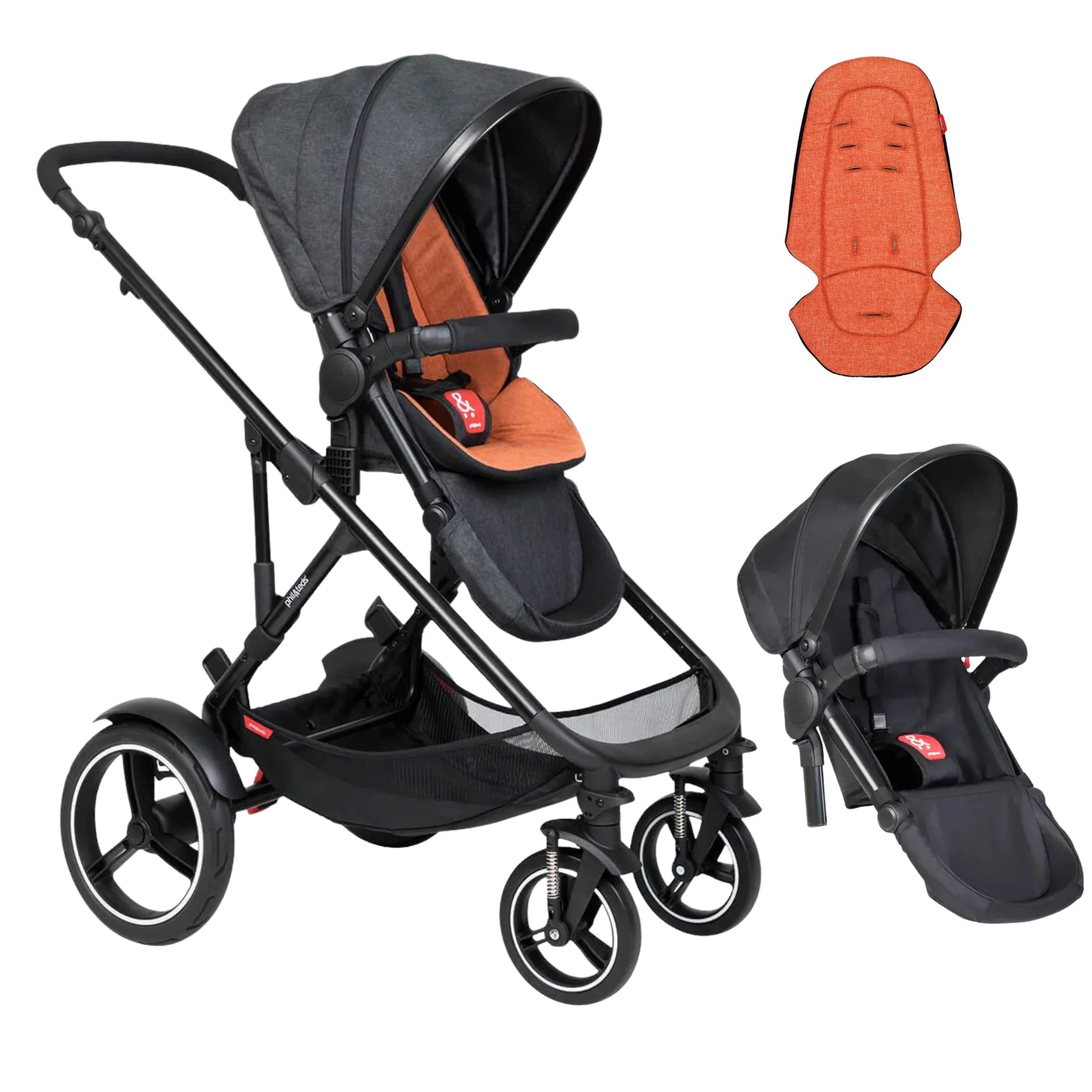 Phil&Teds Voyager modular 4-wheeler DOUBLE Stroller - Image 30
