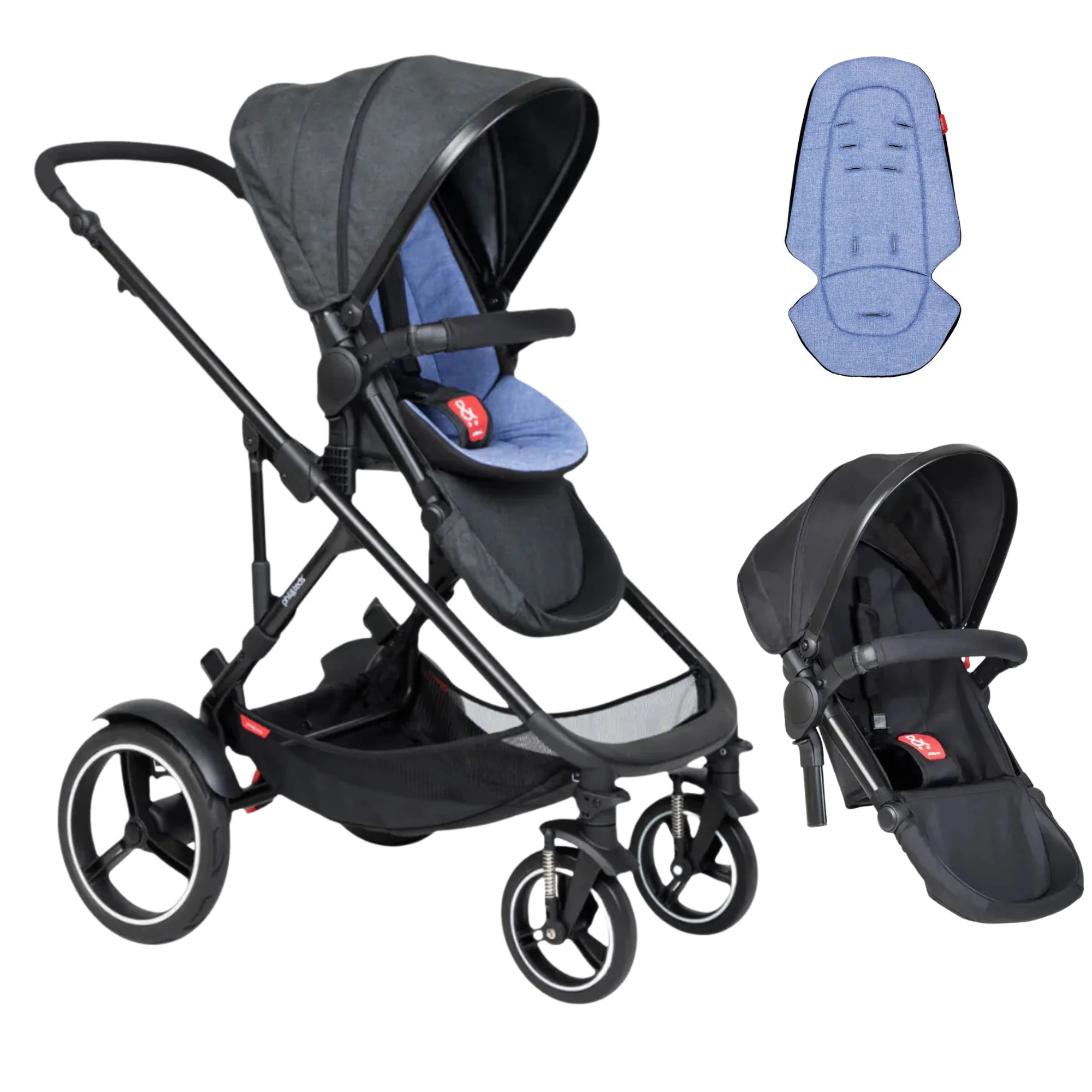 Phil&Teds Voyager modular 4-wheeler DOUBLE Stroller - Image 31