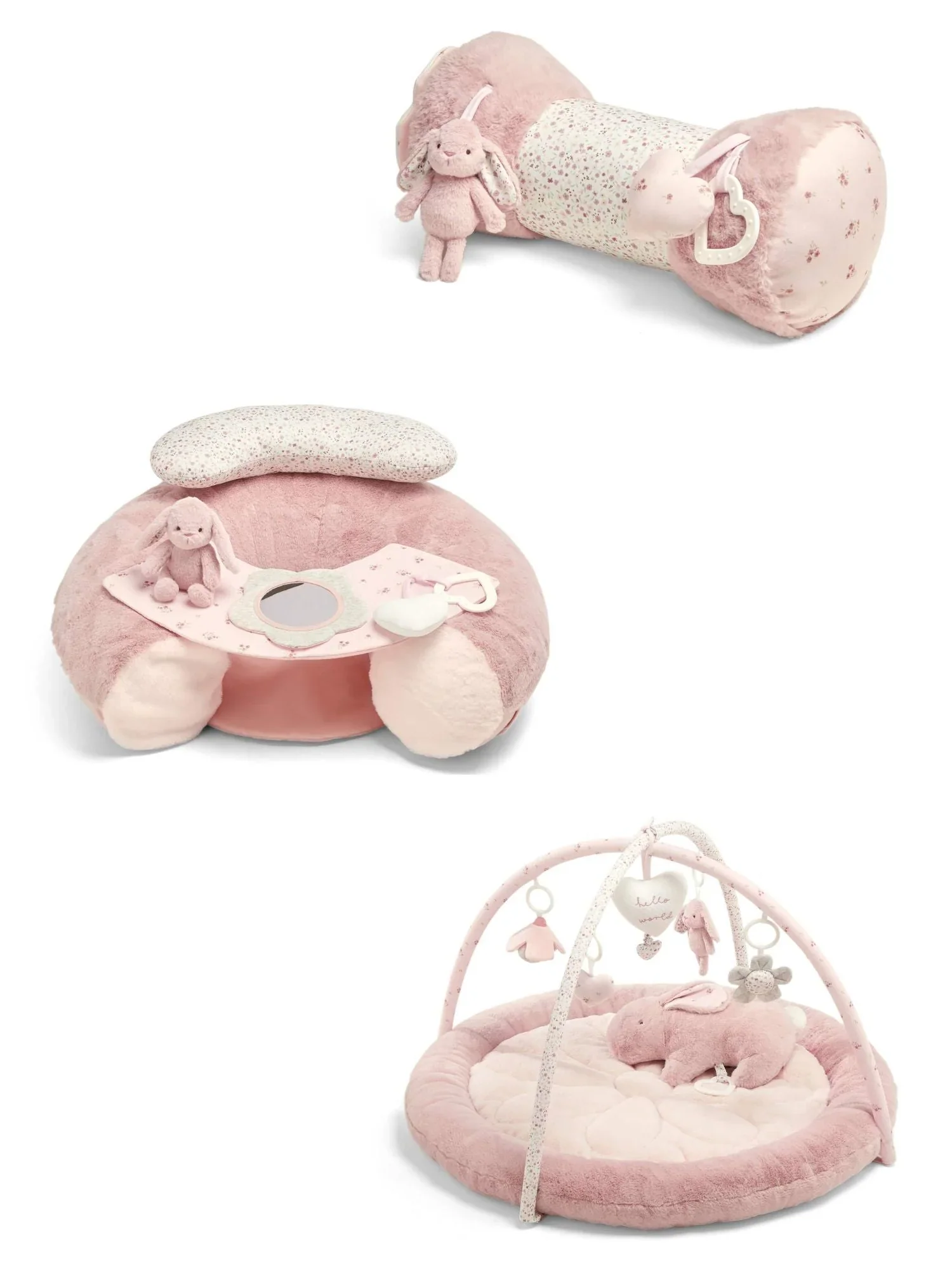 Mamas & Papas Playmat Bundle (3 Pieces) - Welcome to the World Pink - Image 5