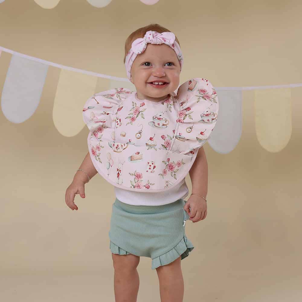 Snuggle Hunny - Alice’s Tea Party Frill Snuggle Bib - Image 3
