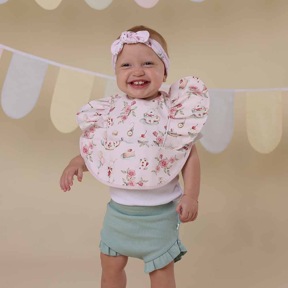 Snuggle Hunny - Alice’s Tea Party Frill Snuggle Bib - Image 5