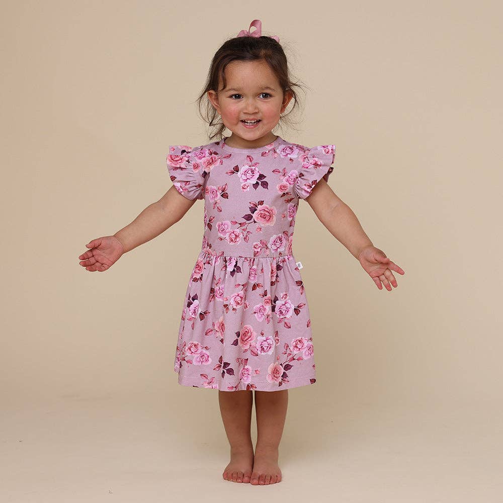 Snuggle Hunny - Blossom Short Sleeve Organic Dress - 0-3 Months (000) - Image 4