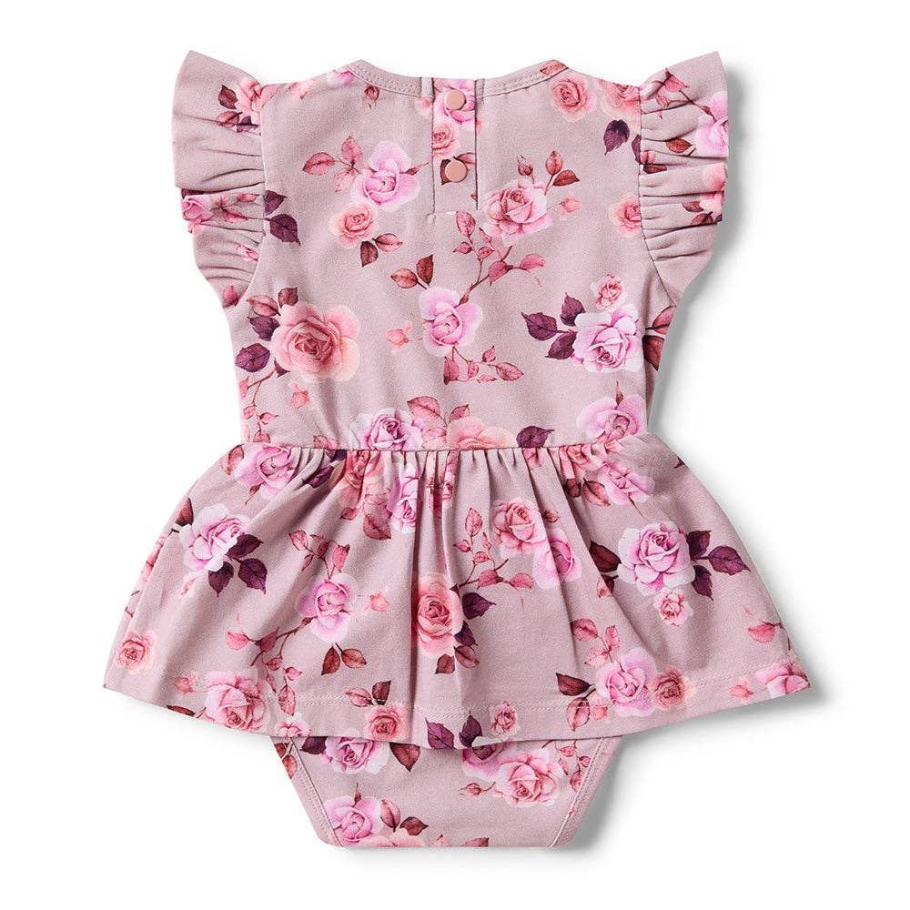 Snuggle Hunny - Blossom Short Sleeve Organic Dress - 0-3 Months (000) - Image 5