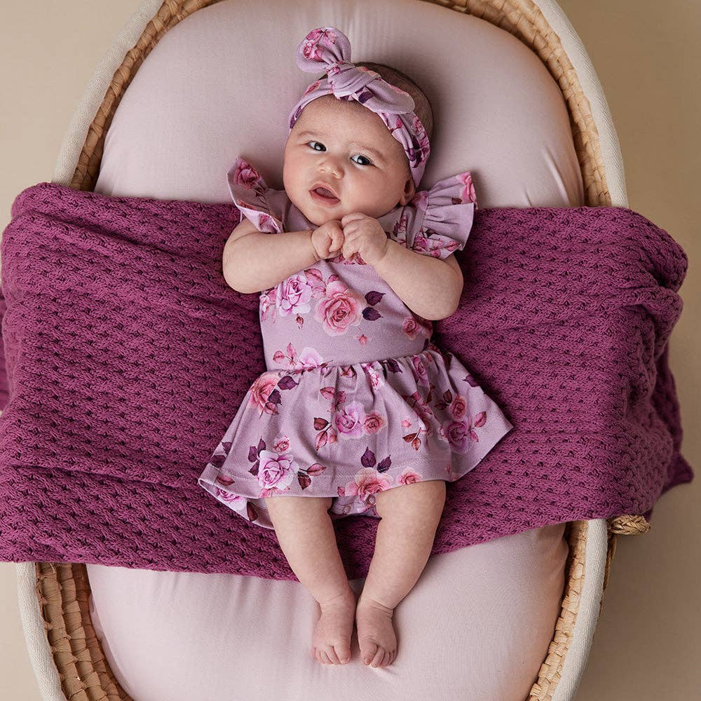 Snuggle Hunny - Blossom Short Sleeve Organic Dress - 0-3 Months (000) - Image 6