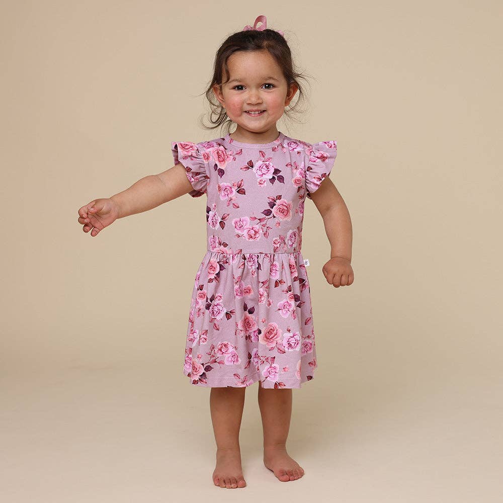 Snuggle Hunny - Blossom Short Sleeve Organic Dress - 6-12 Months (0) - Image 9