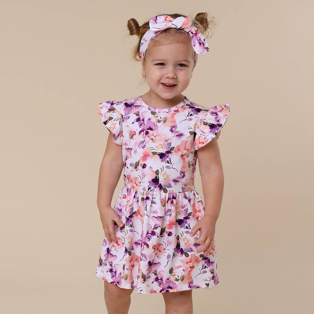 Snuggle Hunny - Blushing Beauty Short Sleeve Organic Dress - 3-6 Months (00) - Image 2