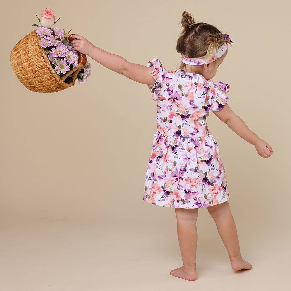 Snuggle Hunny - Blushing Beauty Short Sleeve Organic Dress - 3-6 Months (00) - Image 3