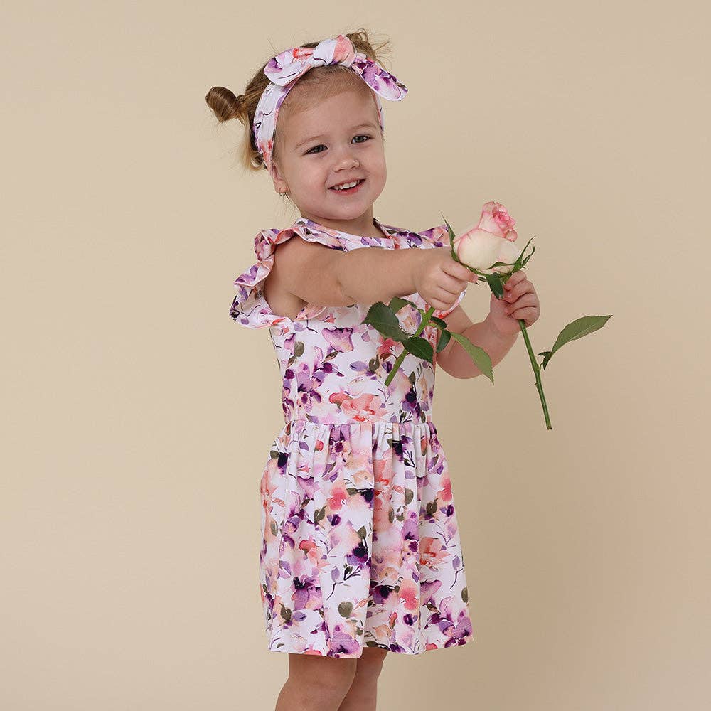 Snuggle Hunny - Blushing Beauty Short Sleeve Organic Dress - 3-6 Months (00) - Image 4