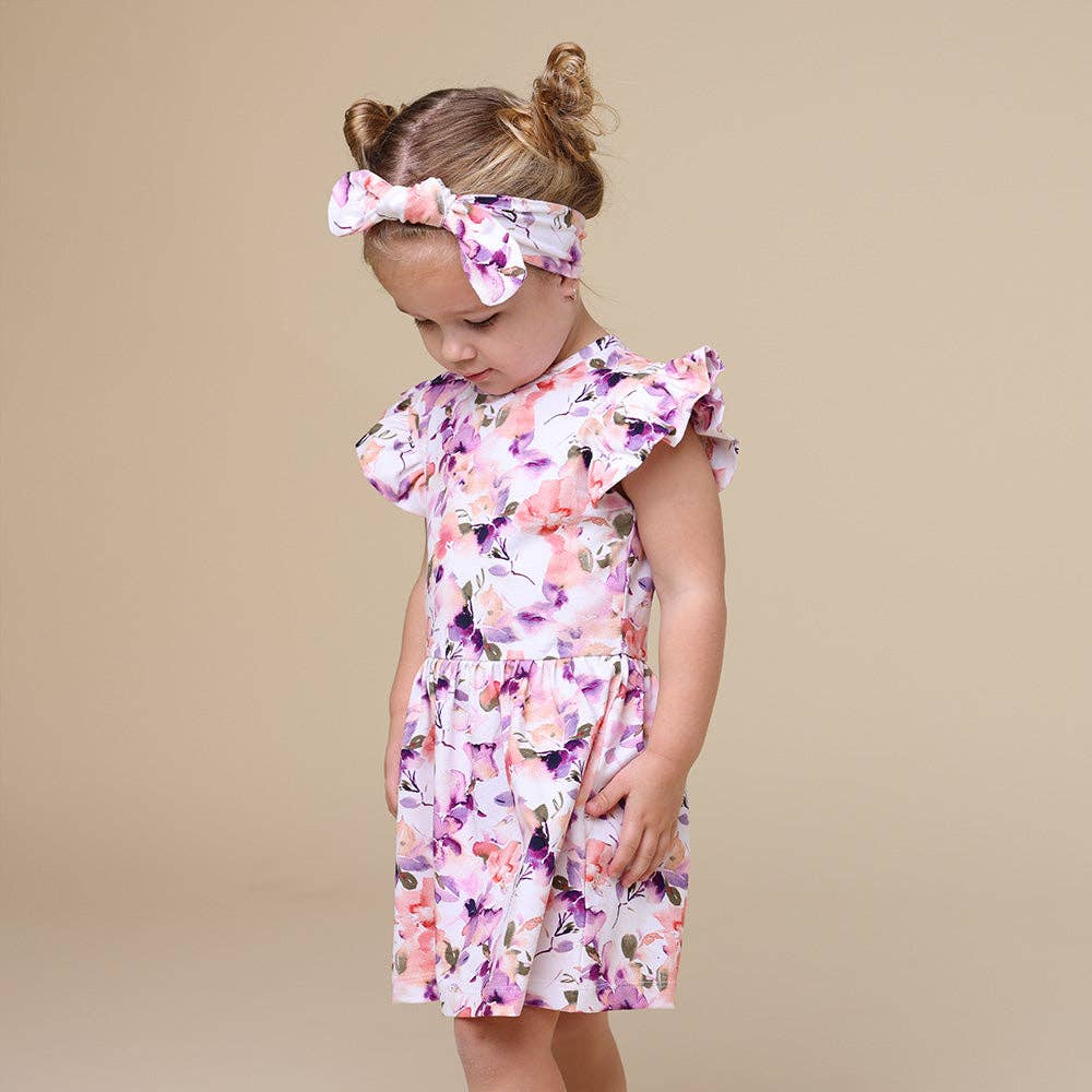 Snuggle Hunny - Blushing Beauty Short Sleeve Organic Dress - 3-6 Months (00) - Image 6