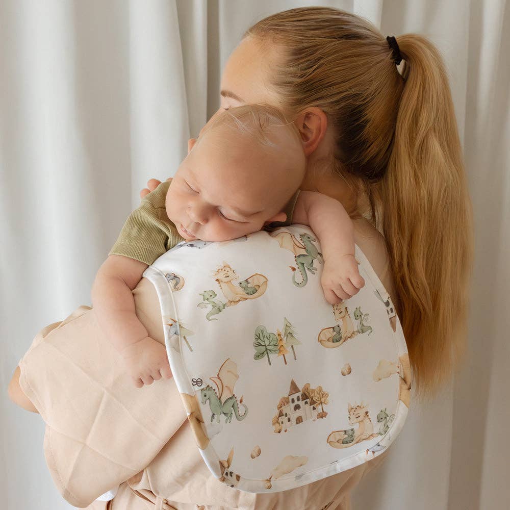 Snuggle Hunny - Dragon Organic Cotton Burp Cloth - Image 6