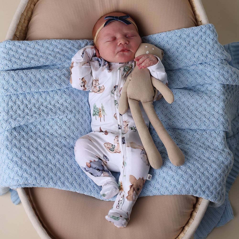 Snuggle Hunny - Dragon Organic Snuggle Sleepsuit Zip Footie - 0-3 Months (000) - Image 2