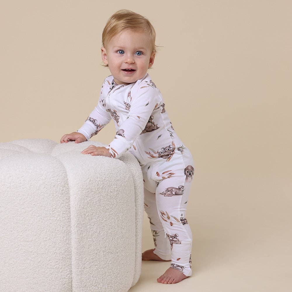 Snuggle Hunny - Koala Organic Snugglesuit Convertible Romper - Newborn (0000) - Image 3